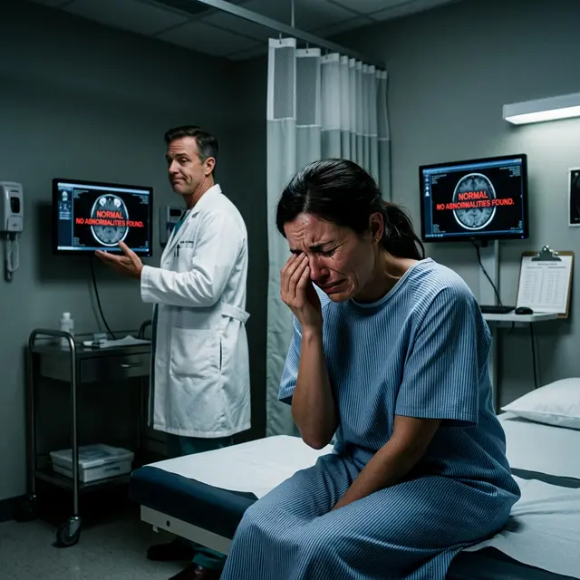 Врач убеждает пациента, что все тесты в норме